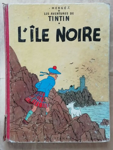 Tintin île noire herge - tintin,