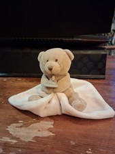 DOUDOU ET COMPAGNIE Ours Beige Brun Mouchoir Nez Marron, DC302, tbe