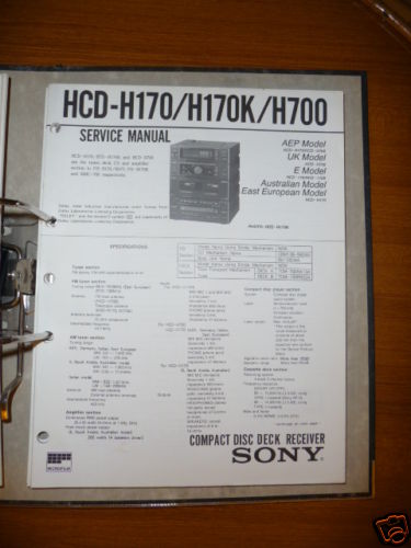 Manuel service sony - de,