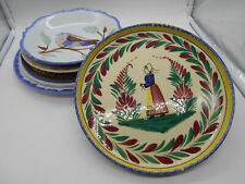 LOT DE 6 ASSIETTES FLEUR DE