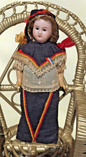 Antique Rare Collectible Bisque Doll Marked “13/0” French Folk Costume c.1900s