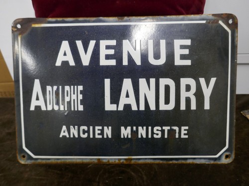 Plaque émaillée bombée - plaque,