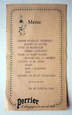 ANCIEN MENU PUBLICITAIRE