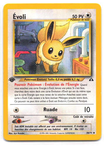 Carte pokémon évoli 75 - carte,