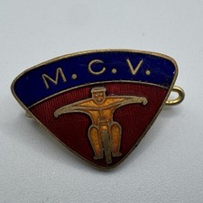Ancien Insigne Emaillé M.C.V - Moto Club