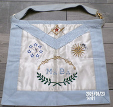 tablier de maitre rite Français Franc maçon  maçonique