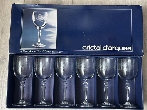 Lot verre cristal - 6,