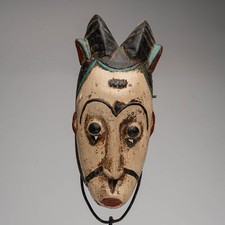 FR0432 MASQUE BAOULE PASSPORT COTE D'IVOIRE AFRIQUE ART TRIBAL AFRICAIN