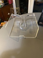 porte serviettes de table vintage plexiglas acrylique transparent plexi