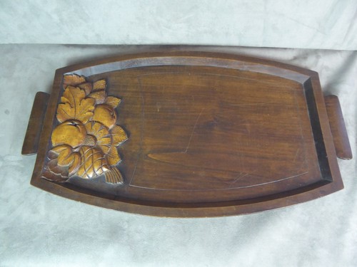 Joli plateau art deco bois - art, en