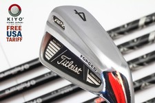 7 pièces Titleist AP2 710 FORGED 4-5-6-7-8-9-PW Stiff Flex Fujikura Motore...