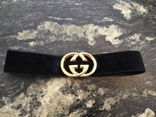 superbe ceinture daim noir