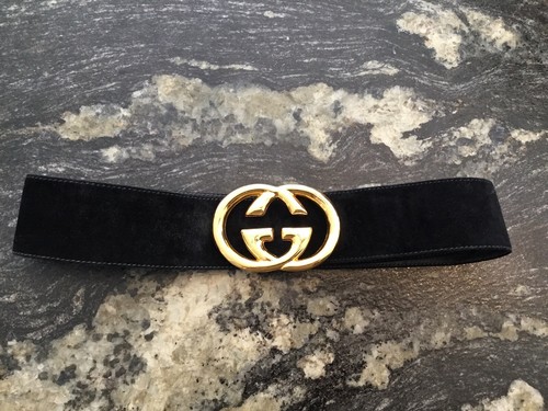 Superbe ceinture daim noir - superbe,