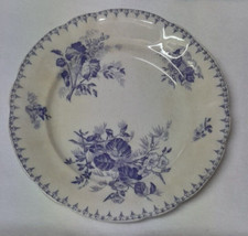 PLAT EN   XIXème EN FAÎENCE DE U et C SARREGUEMINES DECOR FLORE