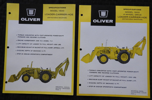 1964 oliver 1600 - ",