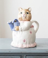 Théière chat barbotine