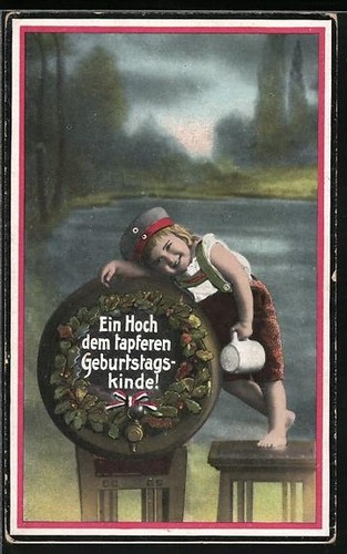 Carte postale petit enfant - carte,