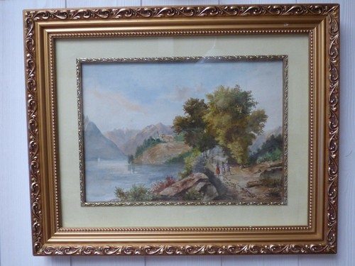 Tableau aquarelle paysage - tableau,
