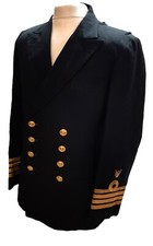 Marine No1 Veste Capitaine Rang Boucles Britannique 70s Motif Officiers Robe