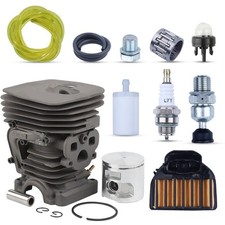 Kit Cylindre Piston pour Husqvarna 455 460 Rancher 47mm Piston + Cylindre + F...