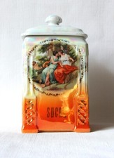 Grande boîte à sucre vintage