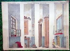  XIX ème - Rare Planche