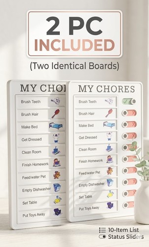 2pc kids chore - chore, memo
