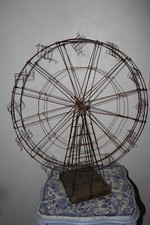 GRANDE ROUE - MANEGE EN FIL DE FER - travail artisanal XXème