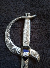 Coupe papier métal, épée