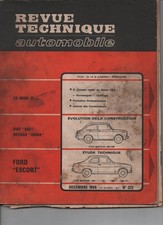 Revue Technique RTA Ford Escort MK1 berline break 940 1100 1300 GT 1968