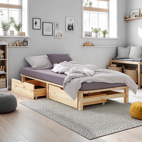 Cadre lit 100x200 avec 2 - de, cm