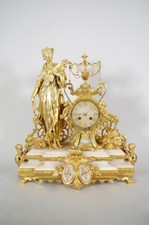 Pendule dorée Napoléon III