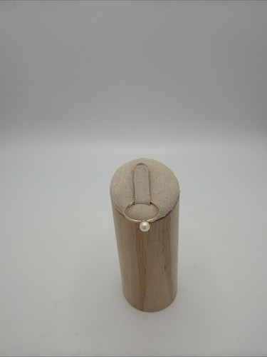 Bague fine perle blanche - bague,