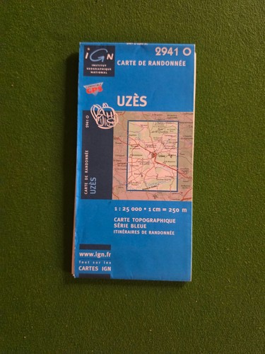 Carte ign 2941o uzès - carte, série