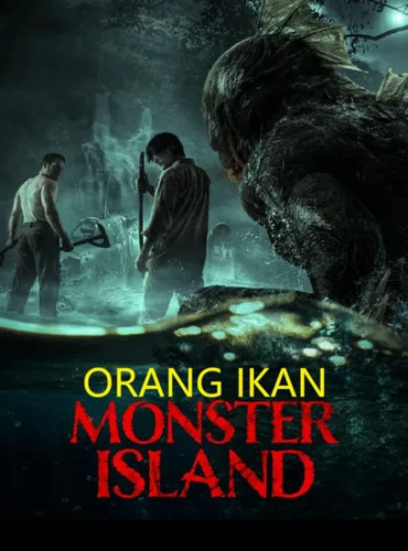 Monster island orang ikan - island,