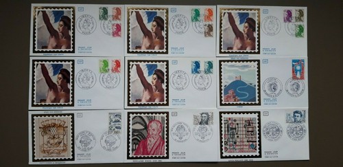 France 1982 58 enveloppes - france,