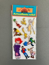 Set #1 autocollants relief Les Mondes engloutis 1986 Hachette stickers no Ceji