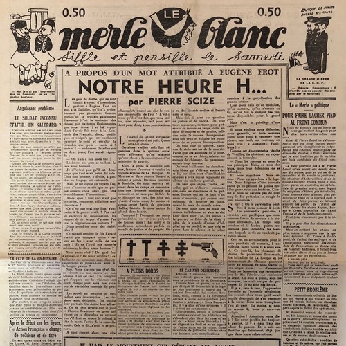 Journal merle blanc - journal,