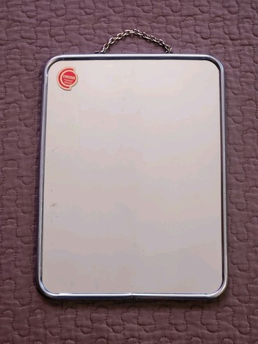 Ancien miroir barbier chrome - barbier,