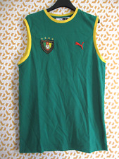 Maillot Cameroun Puma 100 % coton vintage Football Shirt jersey - XL