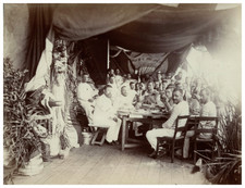 Martinique, Fête de la Sainte Barbe à Bord du Sigond, Marins vintage albumen pri