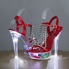 Chaussures rouges à talon (15cm) à LED Pointure 36