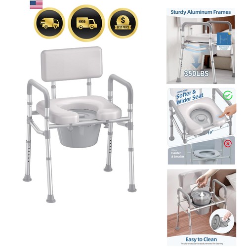 Bedside commode toilet padded - commode,