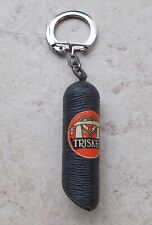 Vintage TRISKEL Keychain key ring France antique vtg garage 1970 Sausage