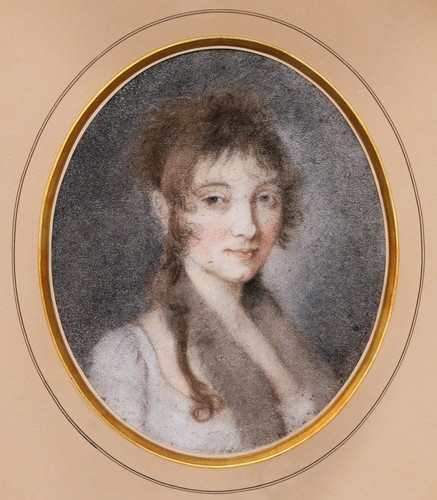 Dessin ancien tableau portrait - ancien,