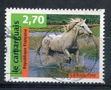 FRANCE - 1998, timbre 3182, CHEVAL, Le CAMARGUAIS, oblitéré
