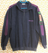 Veste Adidas One World Marine violet Vintage velour Jacket 80'S retro - 180 / L