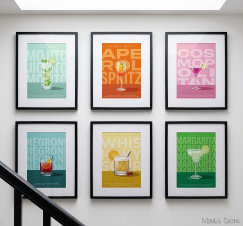 Lot poster cocktail - 6,