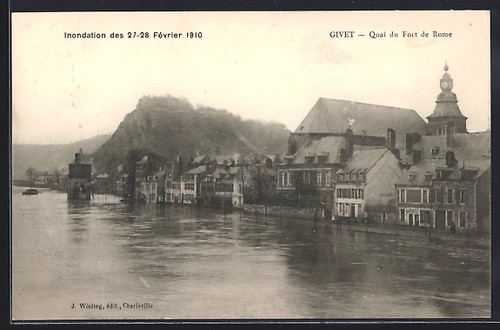 Cpa givet quai fort de - quai, du