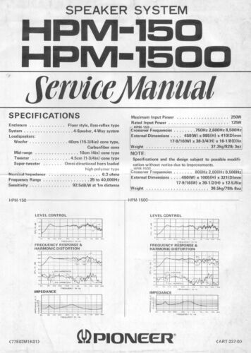 Service manuel instructions - service, d'instructions